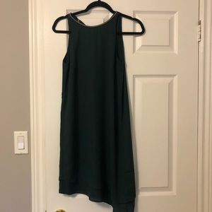 H&M Lovely deep emerald green asymmetrical dress